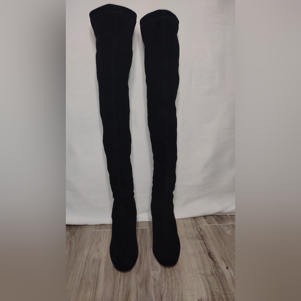 SOPHIA WEBSTER Black Over-the-Knee Women's Boots size 8.5 pre owned